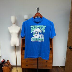 Vintage 1980s or 1990s Seattle Seahawks NFL Football Single Stitch T-Shirt